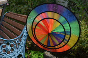 bunt und bewegt