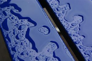 Regenmuster blau
